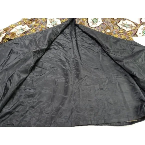 Silky Nites By Cherish Vintage Black Beaded Sequin Formal Elegant Cardigan 24/26 - Picture 9 of 12